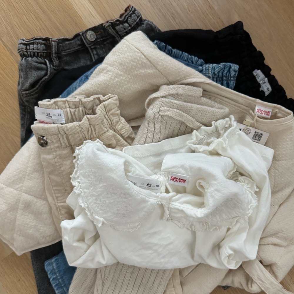 Zara Kids Lot of Girls Essentials 1-3y